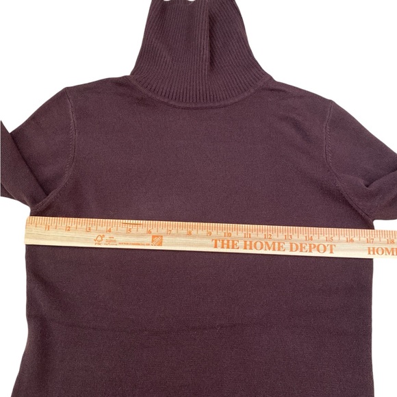 Brown turtleneck Bodycon sweater dress - Picture 4 of 6